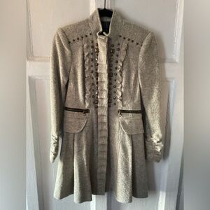 Nanette Lepore Party Girl Coat with Ruffle Detail